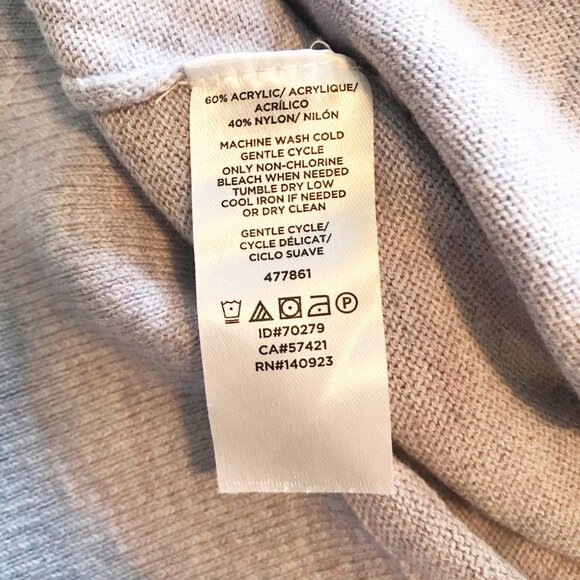 LOFT Mock Neck Lilac Purple Ruffle Long Sleeve Pullover Sweater Top Womens XS - Picture 5 of 8